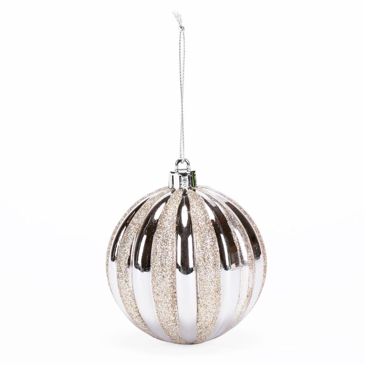 MICA - Adorno Esfera Bola Champagne 8 Cm Colgante Navidad Mica
