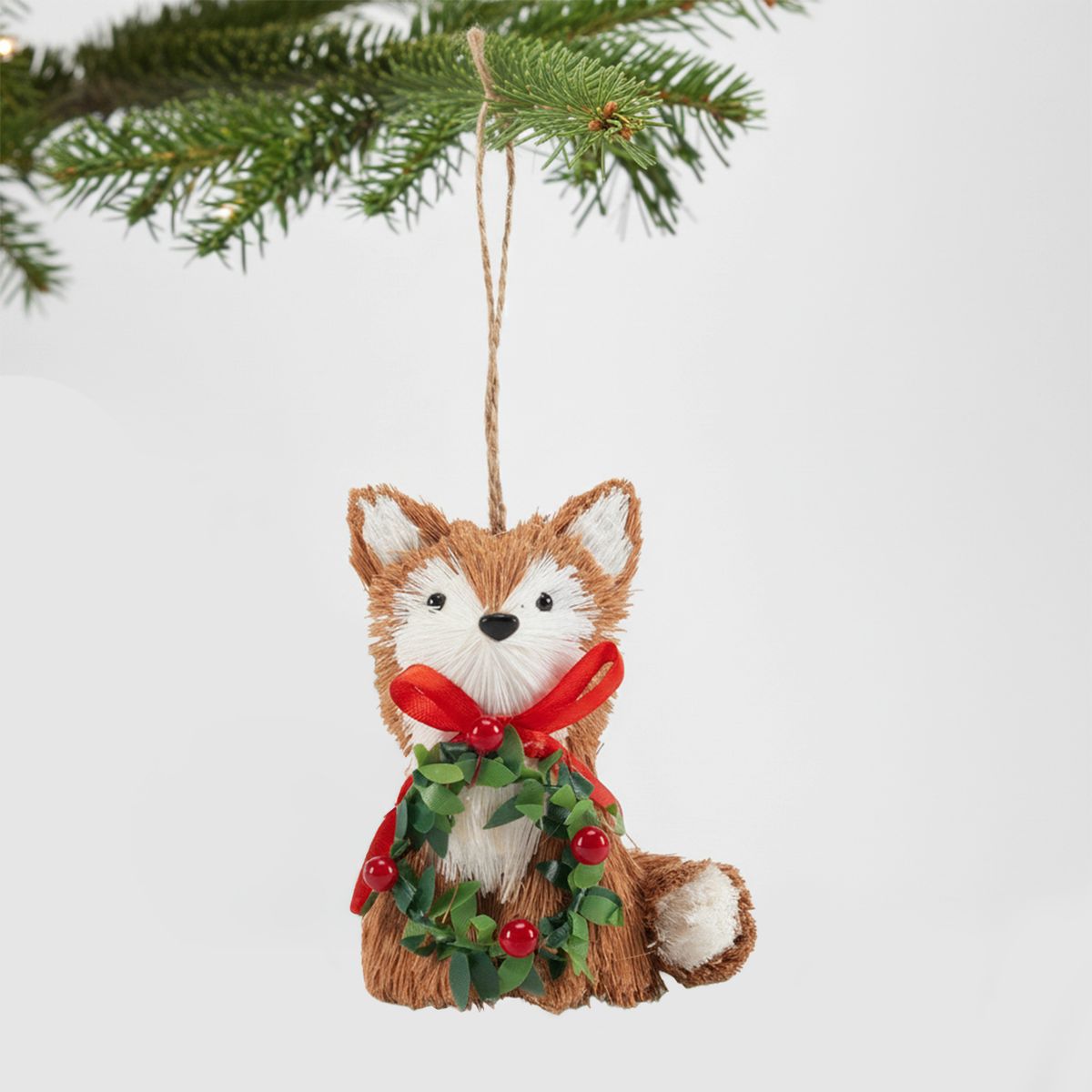 MICA - Adorno Zorro Colgante Para Árbol De Navidad 8Cm Mica