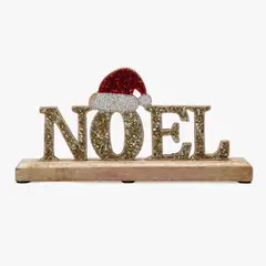 MICA - Letrero Noel Gold 33X15Cm