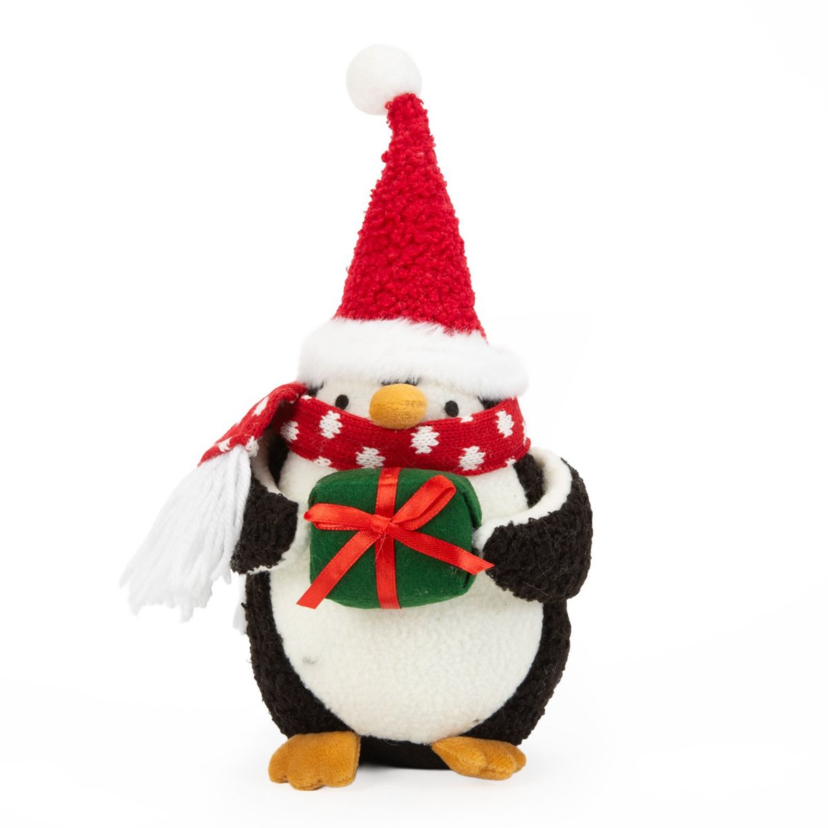 MICA - Adorno Muñeco Pinguino Gift Navidad 30X12 Cm Mica