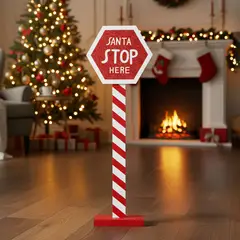 MICA - Stop Pole 58 cm Madera Adorno Navidad Decoración