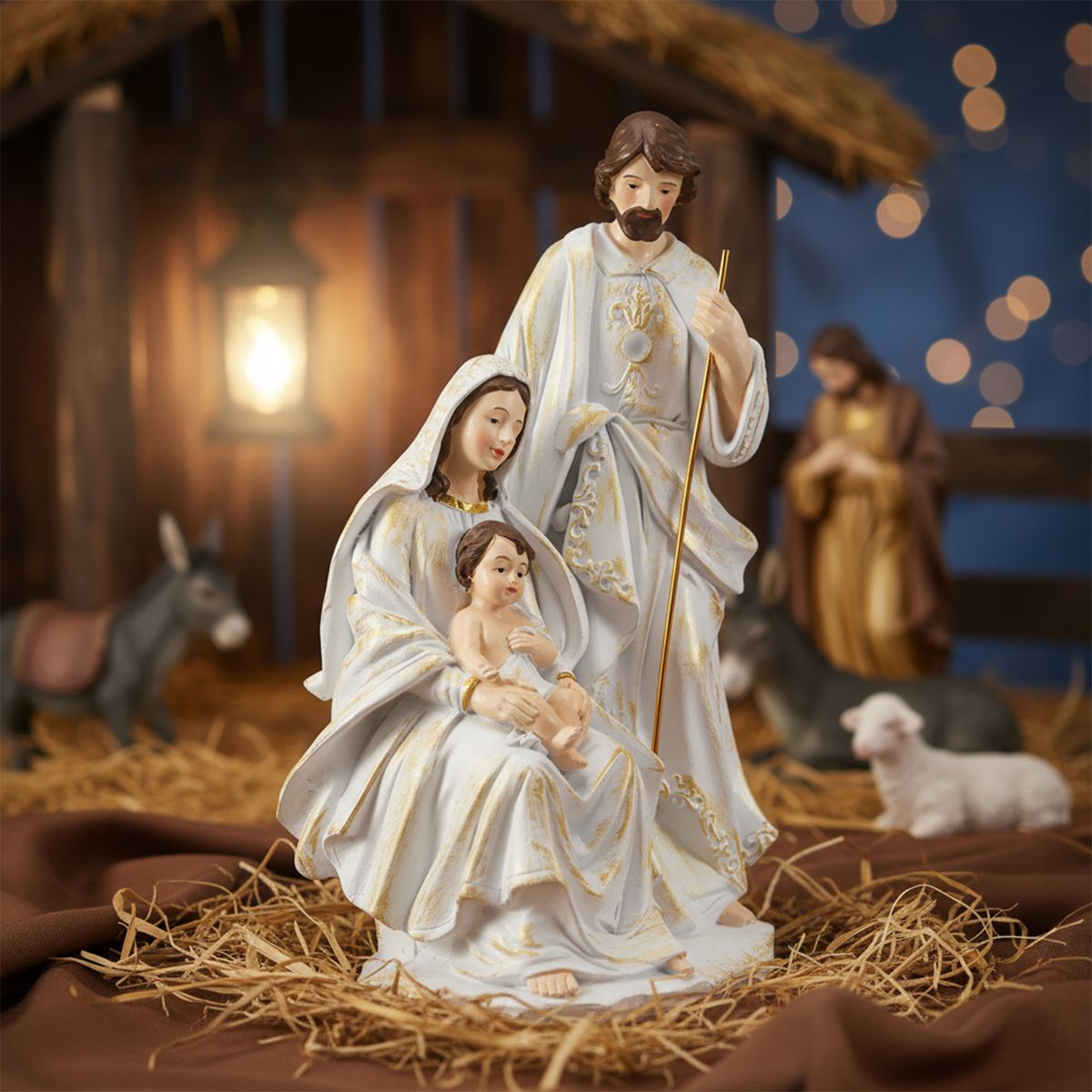 MICA - Adorno Pesebre Navidad 13.5X10X21 Cm Mica