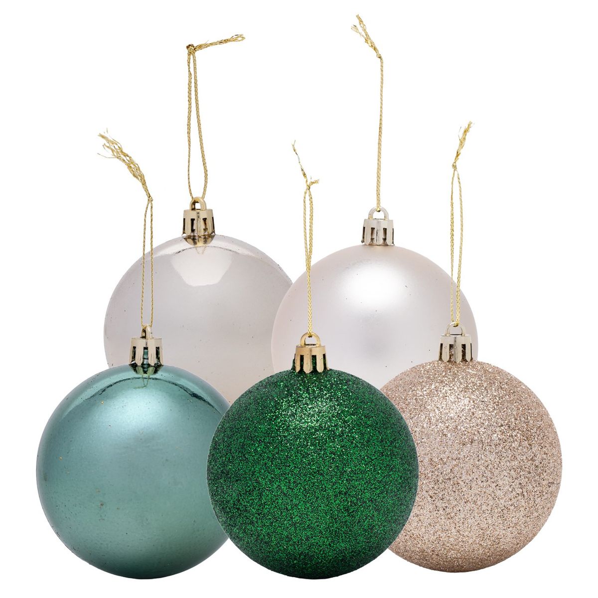 MICA - Set 20 Bolas Esferas Colgantes 7Cm Navidad Mica