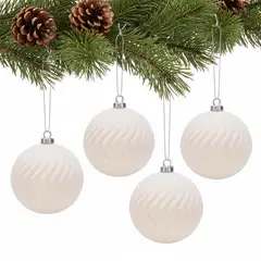 MICA - Set 4 Bolas White 10Cm