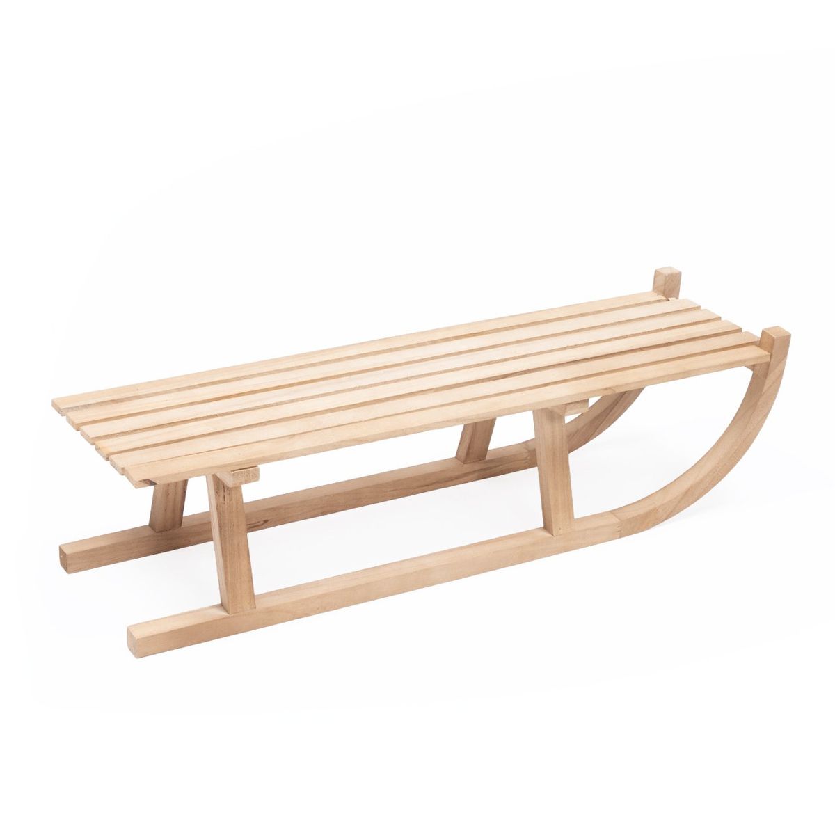 MICA - Adorno Trineo Madera Navidad 80X25X27 Cm Mica