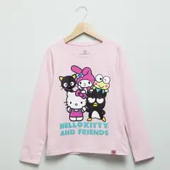 HELLO KITTY - Polera Algodón Niña