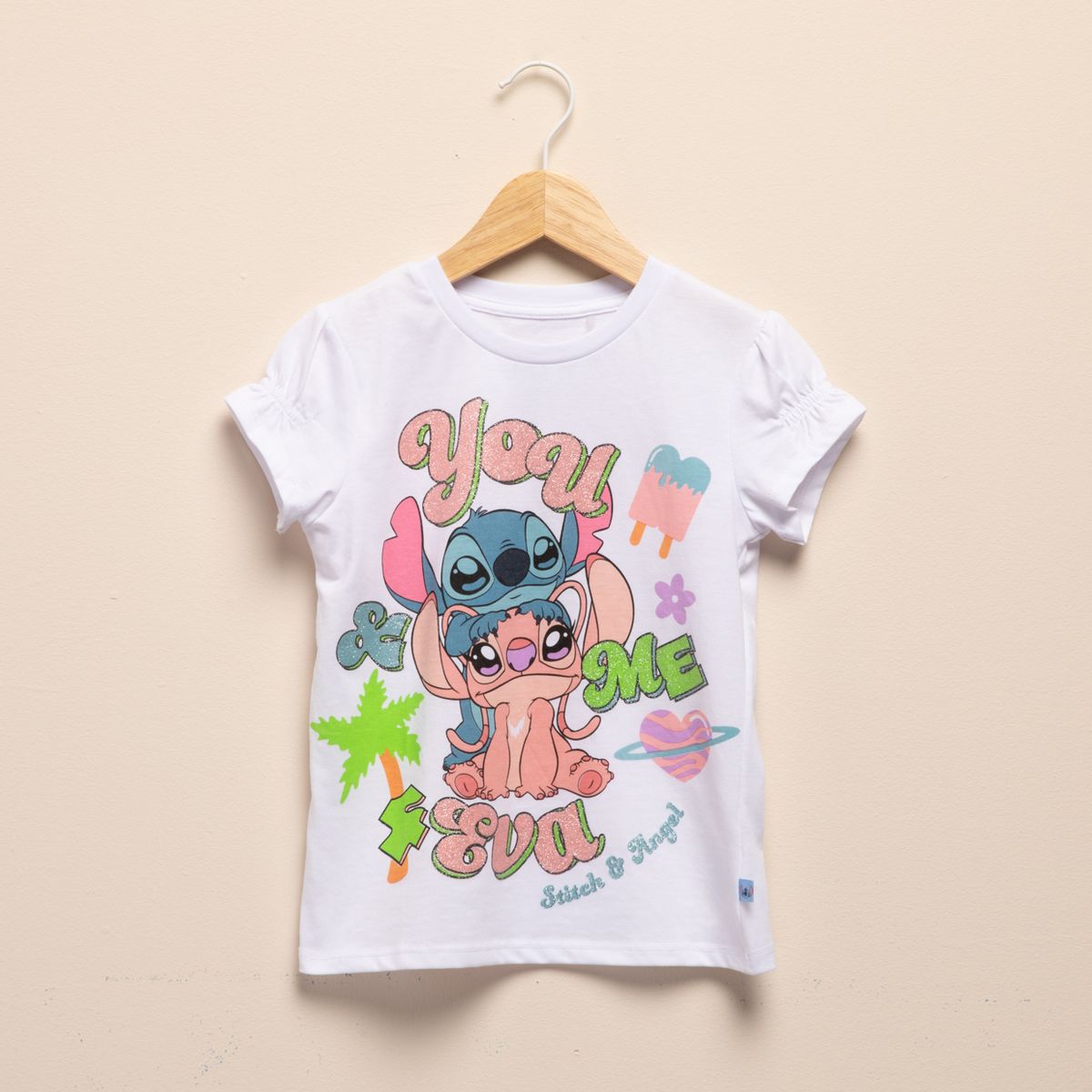 LILO & STITCH - Polera Algodón Niña Lilo & Stitch