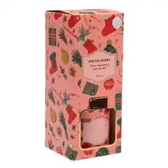 MICA - Difusor Navideño Aroma Fresa, Manzana y Clavo De Olor 150 Ml Con Varillas