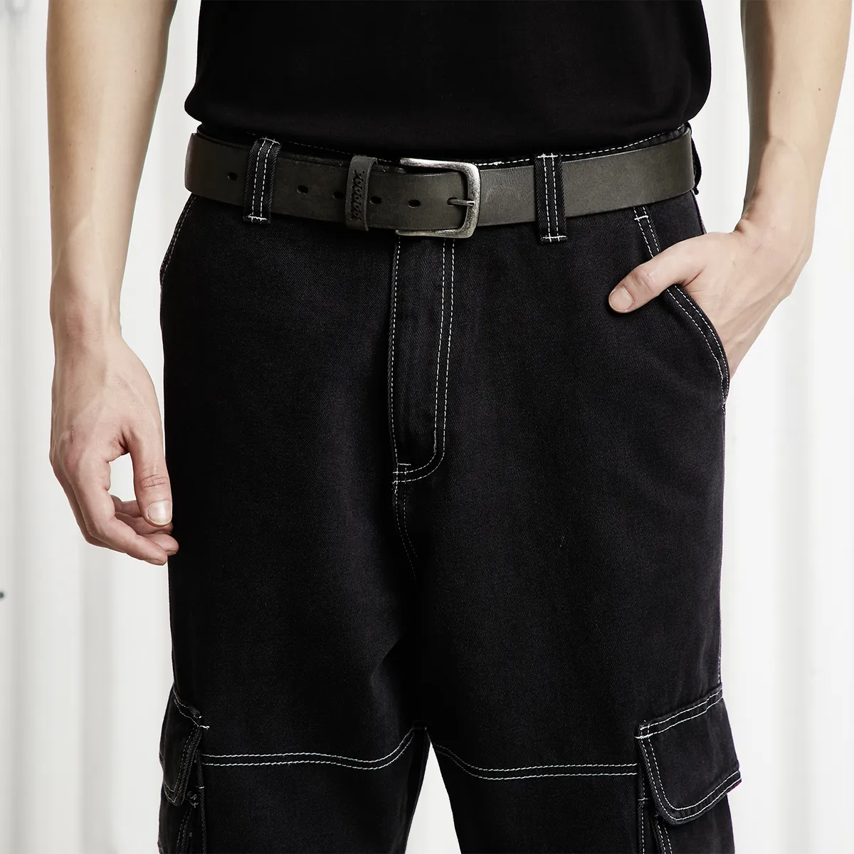 AMERICANINO - Cinturón Cuero Hombre Americanino