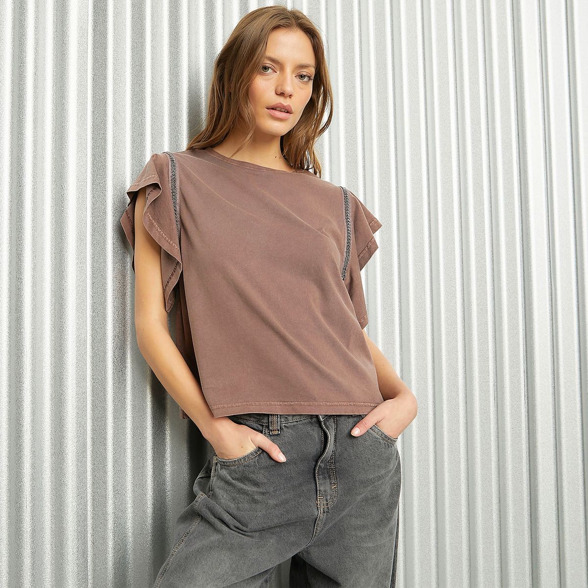 AMERICANINO - Polera Manga Corta Algodón Mujer Americanino