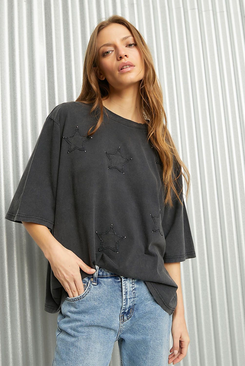 AMERICANINO - Polera Manga Corta Algodón Mujer Americanino