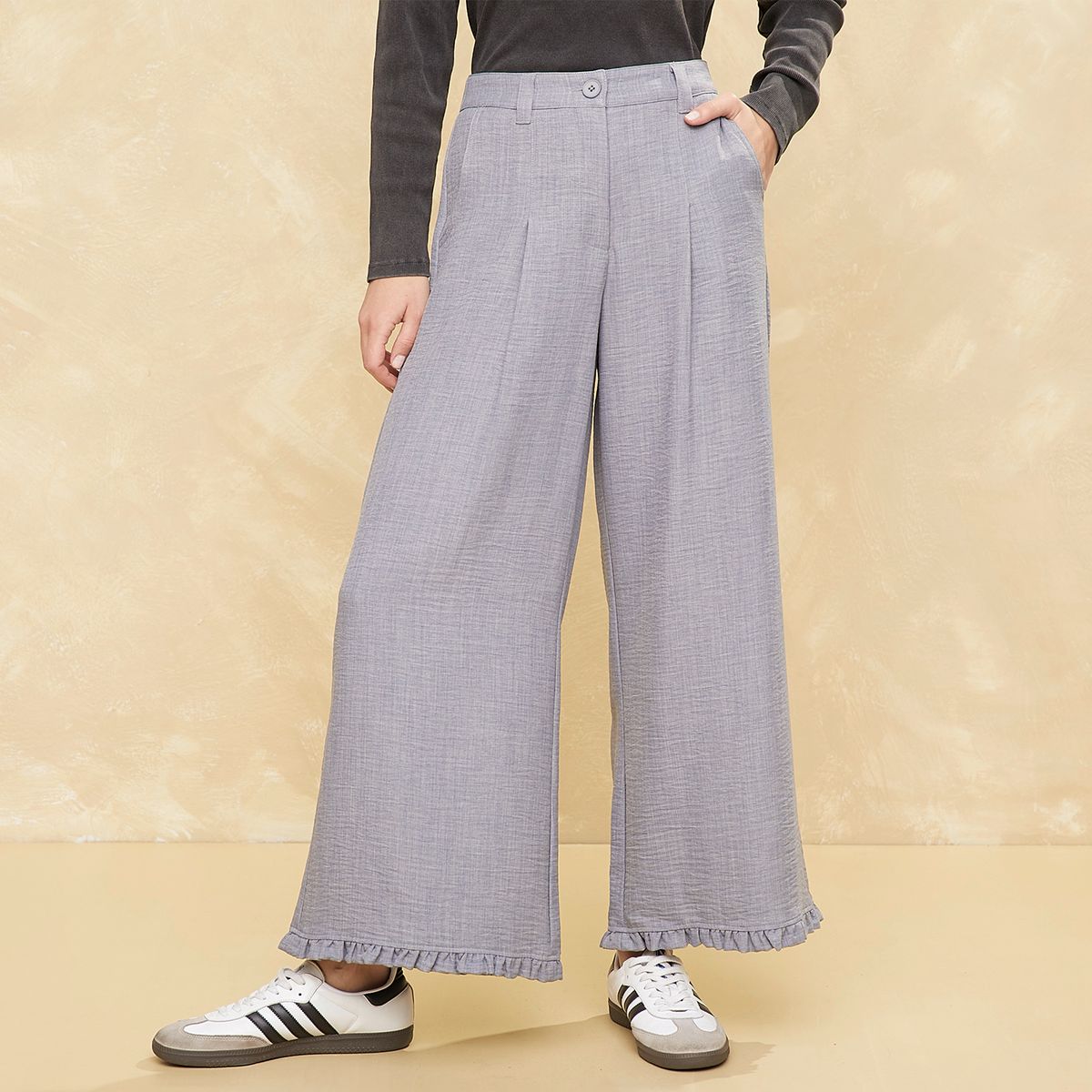 UNIVERSITY CLUB - Pantalón Flare Tiro Alto Mujer University Club