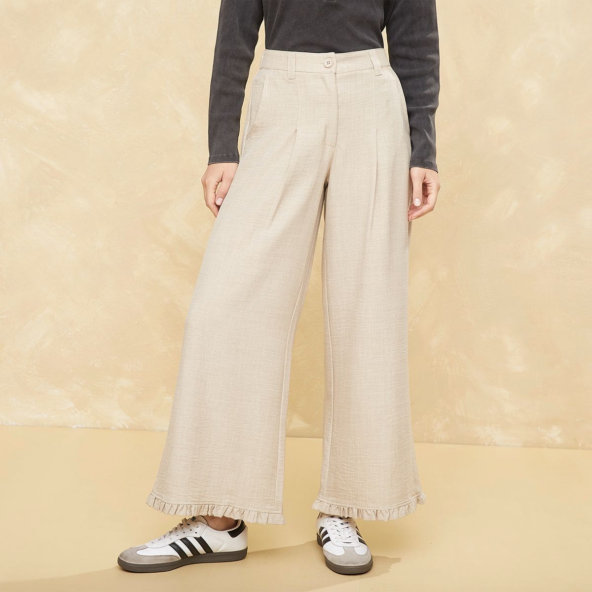 UNIVERSITY CLUB - Pantalón Flare Tiro Alto Mujer University Club