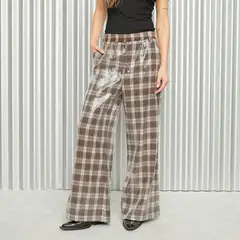 AMERICANINO - Pantalón Recto Tiro Medio Mujer