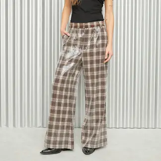 AMERICANINO - Pantalón Recto Tiro Medio Mujer