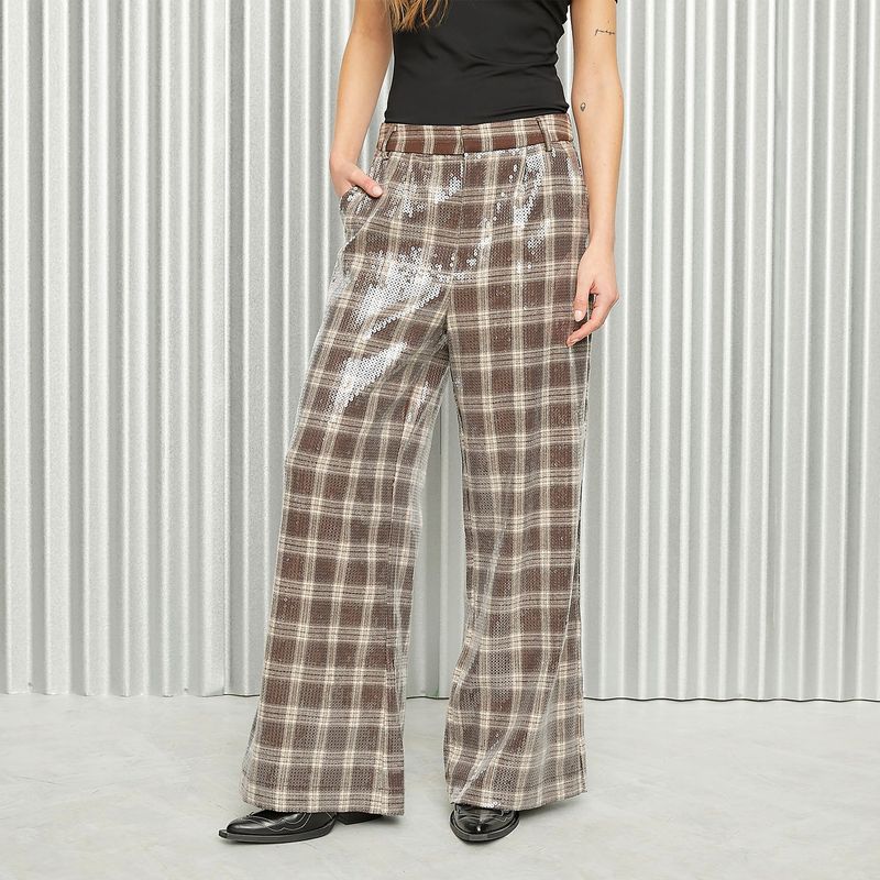 AMERICANINO - Pantalón Recto Tiro Medio Mujer Americanino