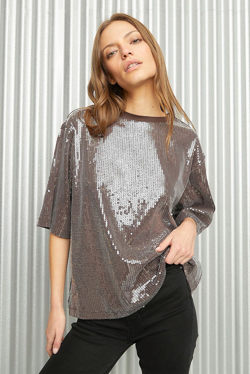 AMERICANINO - Polera Manga Corta Algodón Mujer Americanino