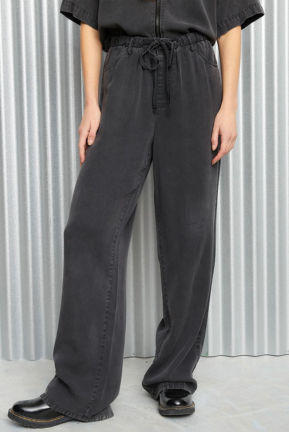 AMERICANINO - Pantalón Baggy Tiro Medio Mujer Americanino