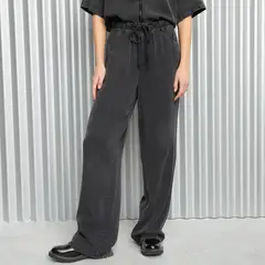 AMERICANINO - Pantalón Baggy Tiro Medio Mujer