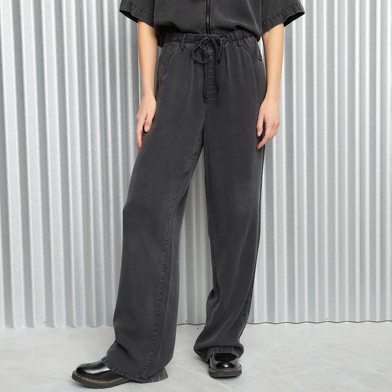 AMERICANINO - Pantalón Baggy Tiro Medio Mujer Americanino