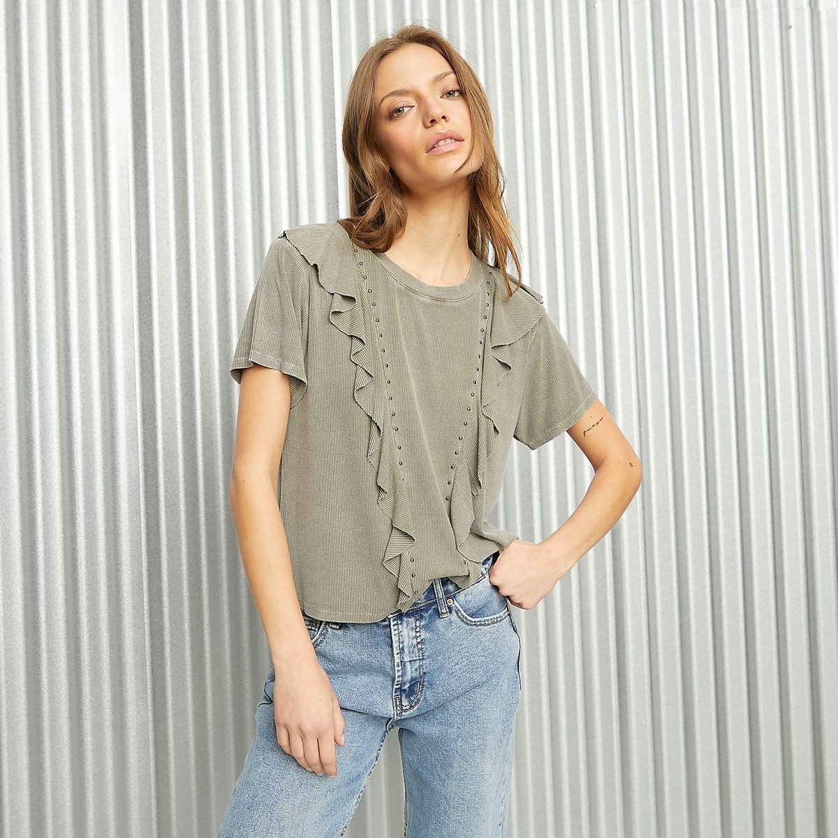 AMERICANINO - Polera Manga Corta Mujer Americanino