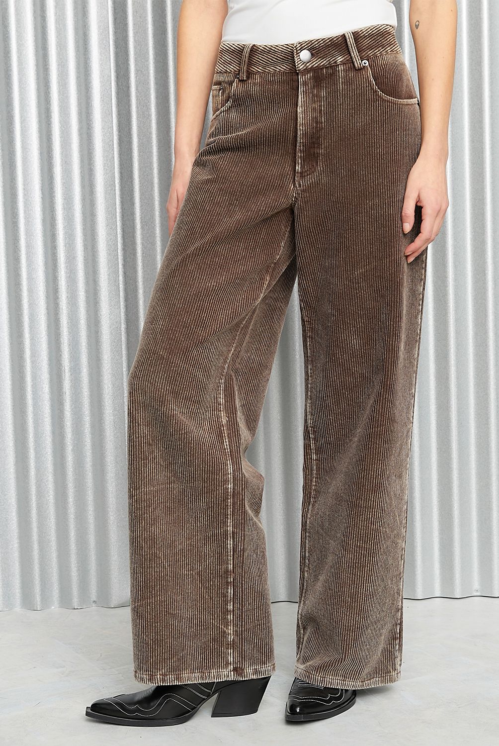AMERICANINO - Pantalón Recto Tiro Medio Mujer Americanino