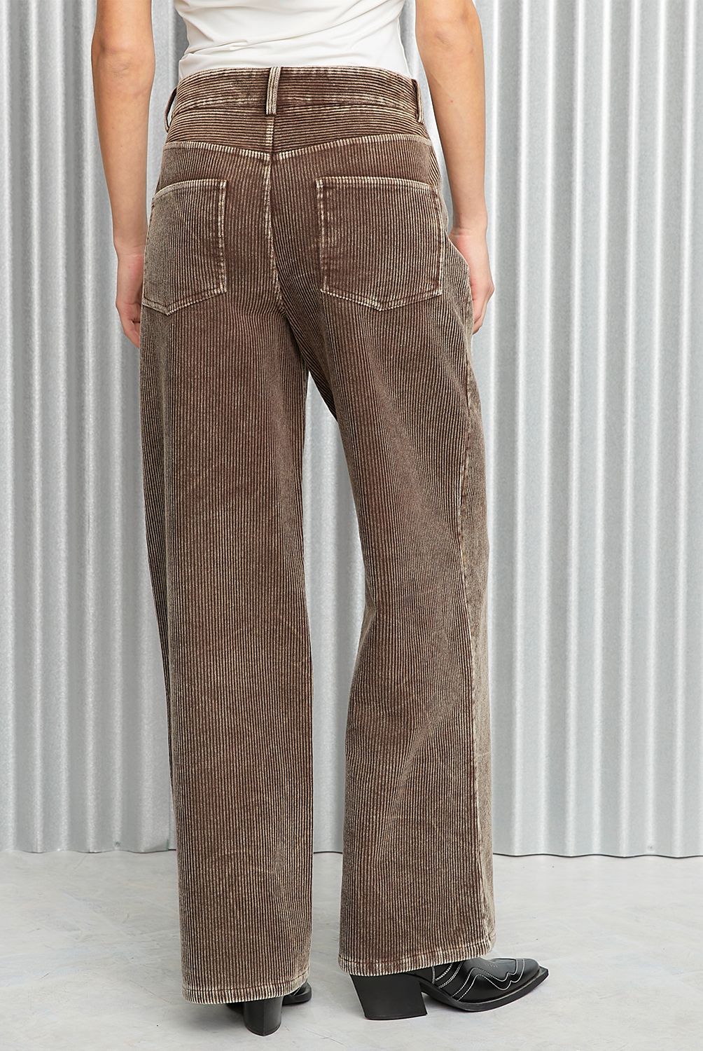 AMERICANINO - Pantalón Recto Tiro Medio Mujer Americanino