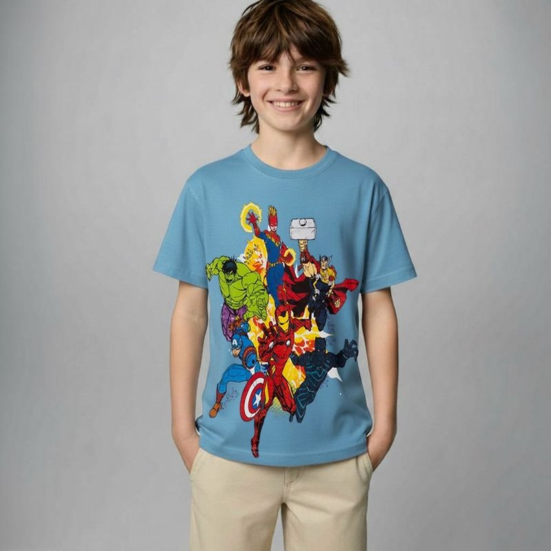 AVENGERS - Polera Algodón Niño Avengers