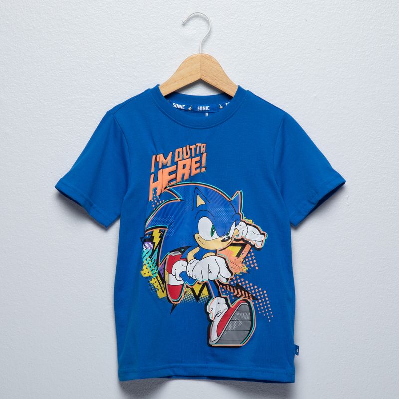 SONIC - Polera Algodón Niño Sonic