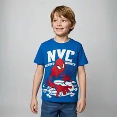 MARVEL - Polera Algodón Niño Spiderman