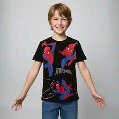 MARVEL - Polera Algodón Niño Spiderman