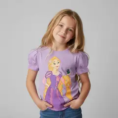 PRINCESAS - Polera Algodón Niña