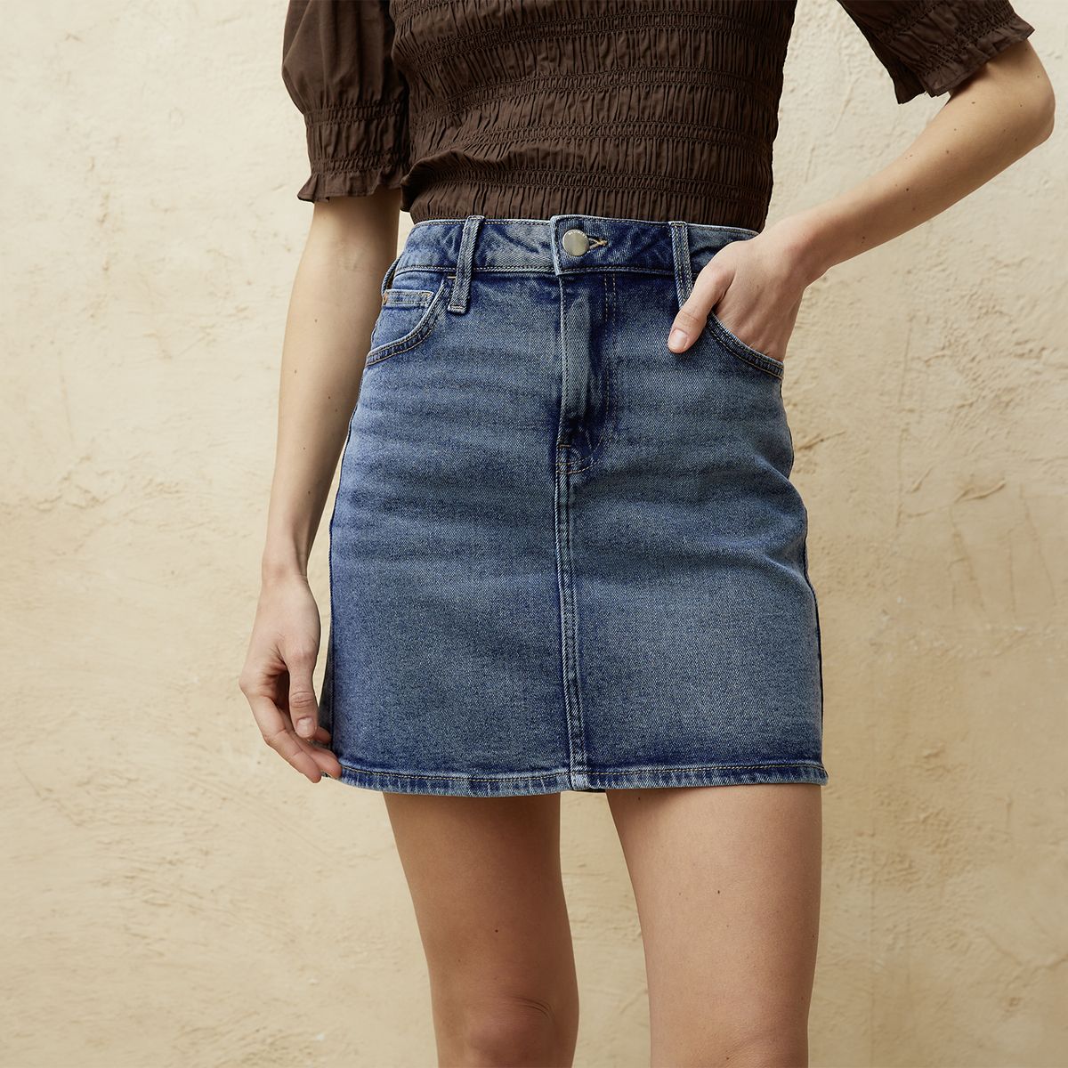 BASEMENT - Falda Corta Mujer Basement