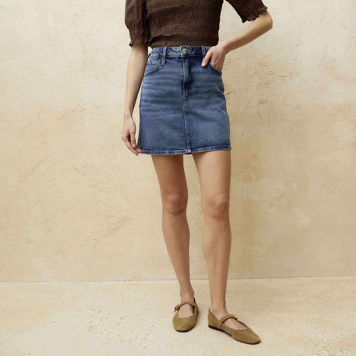 BASEMENT - Falda Corta Mujer Basement