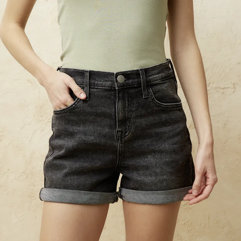BASEMENT - Short de Jeans Mujer Basement