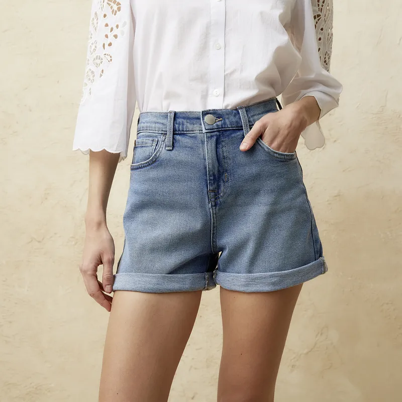 BASEMENT - Short de Jeans Mujer Basement
