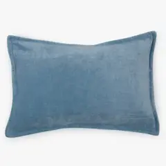 BASEMENT HOME - Funda De Cojín Velvet Azul 33X50 Cm