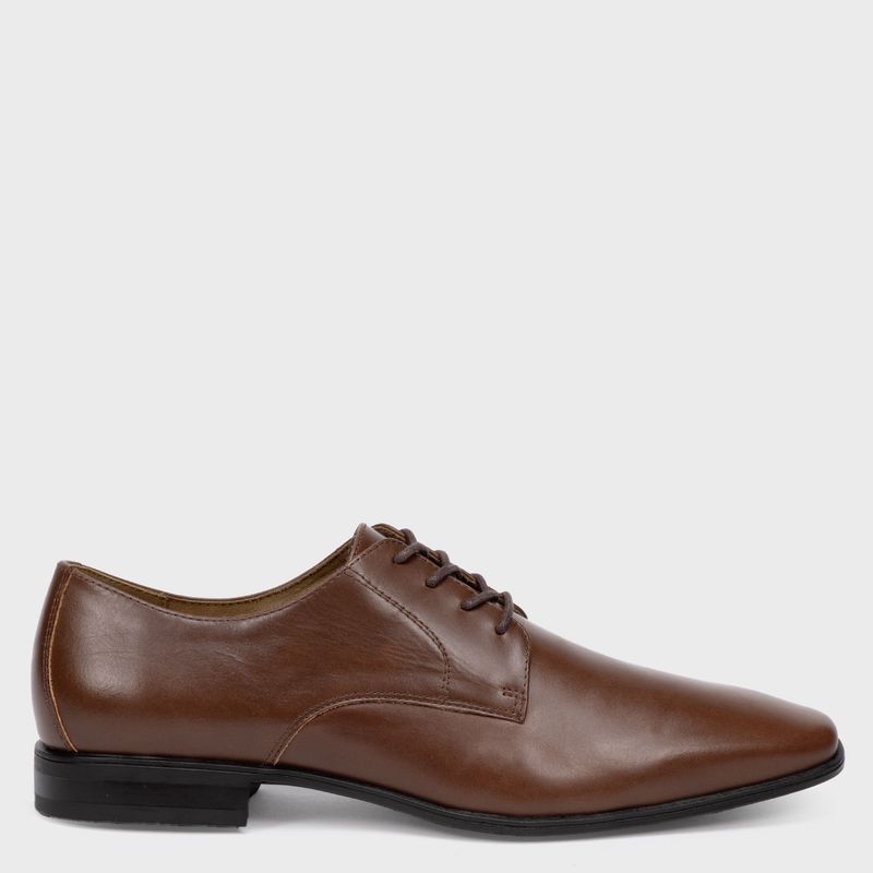 BASEMENT - Zapato Formal Hombre Cuero Café Basement