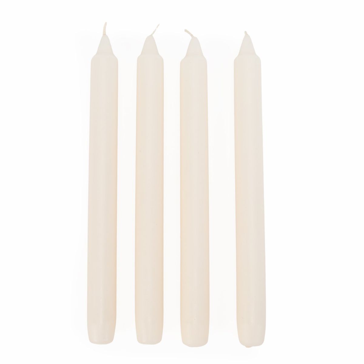 MICA - Set 4 Velas Aroma Tapper Blancas 25X2.2 Cm Mica