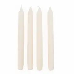 MICA - Set 4 Velas Aroma Tapper Blancas 25X2.2 Cm