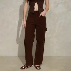 SYBILLA - Pantalon Mujer Café