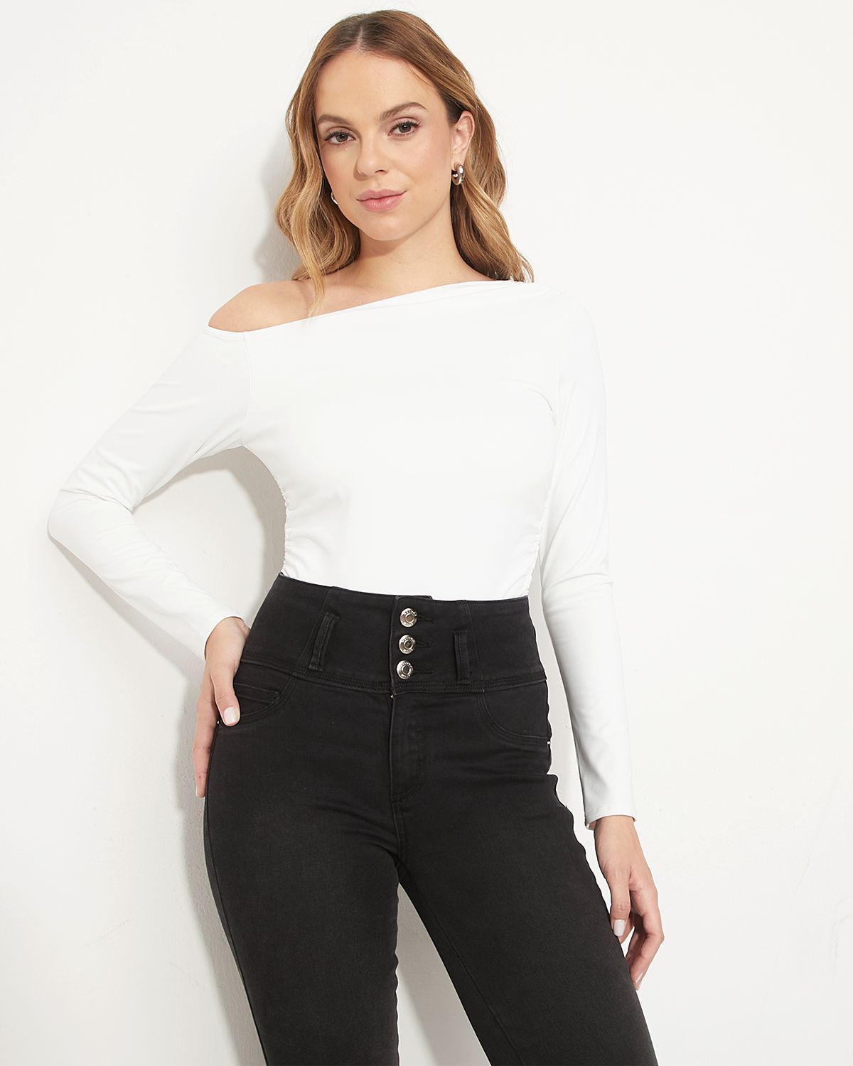 MOSSIMO Polera Manga Larga Mujer Mossimo