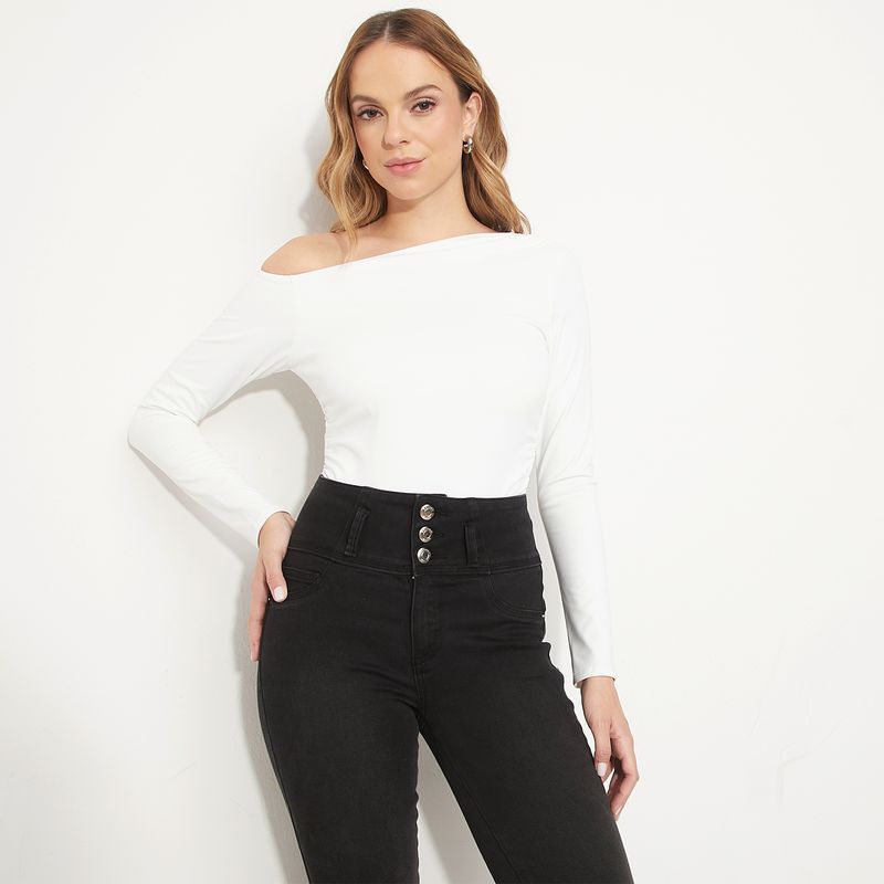 MOSSIMO - Polera Manga Larga Mujer Mossimo