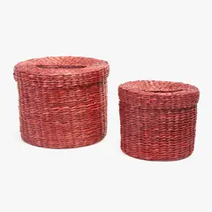 BASEMENT HOME - Set X 2 Cajas Redondas Roja