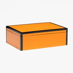 BASEMENT HOME - Caja 30X21 Cm Laq Naranjo
