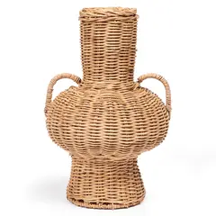 BASEMENT HOME - Florero Jarrón Rattan Adorno Decoración