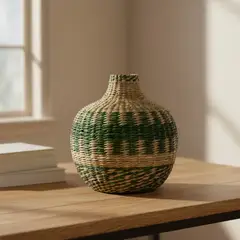 BASEMENT HOME - Jarrón Sg Natural/Color 27Cm