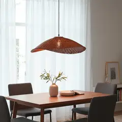 BASEMENT HOME - Lámpara Ovalada Café 61X49Cm