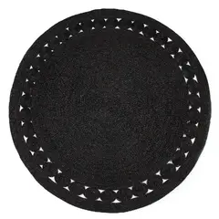 BASEMENT HOME - Alfombra Redonda 200Cm  Negro