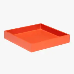 BASEMENT HOME - Bandeja Cuadrada 20X20Cm Roja